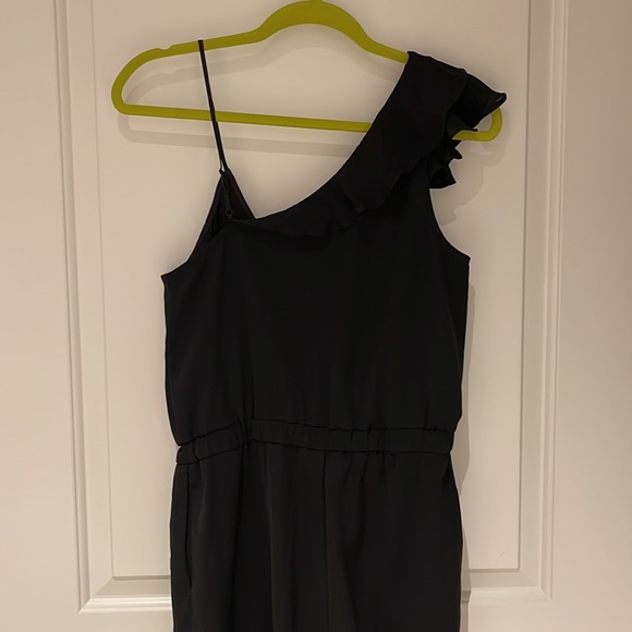 Parker NYC asymmetrical shoulder romper - Picture 5 of 7